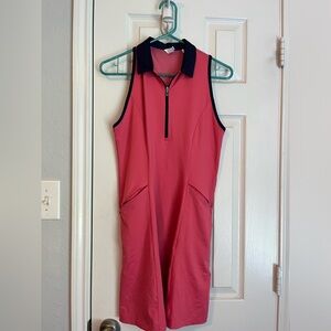 Callaway women’s size small golf dress. Navy & pink. Mesh back w/shorts